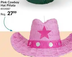 Party City Pink Cowboy Hat Pinata for Parties/Holiday Celebrations, 16-in offer