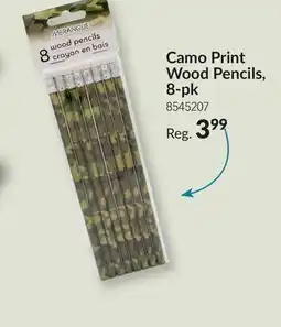 Party City Camo Print Wooden Pencils with Eraser Tops, for Birthday Party Favours, 8-pk offer