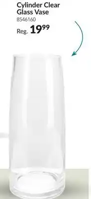 Party City Cylinder Clear Glass Vase for Tabletop Decor, 14-Inch offer
