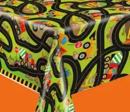 Party City Construction Party Plastic Table Cover, 52 x 84-in offer