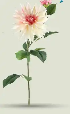 Party City Dahlia Spray Cream & Pink, Indoor Decoration, Plastic, 31-in, 2-ct offer
