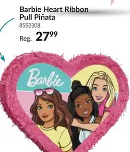 Party City Barbie Heart Ribbon Pull Kids Party Pinata offer