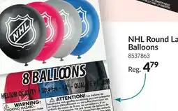 Party City NHL Round Latex Balloons offer