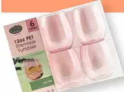 Party City Stemless Pink Tumblers, 6-pk offer