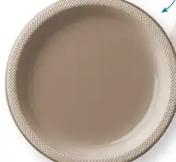Party City Taupe Plastic Plates, 20-pk offer