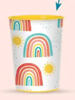 Party City Retro Rainbow Reusable Favour Cup 16-oz offer