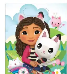 Party City Gabby's Dollhouse Gift Bags, Multi-Coloured, 8.5-in, 8-pk, for Birthday Party offer