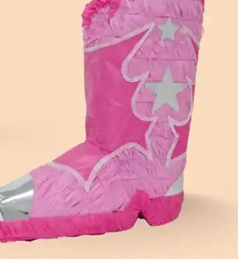 Party City Pink Cowboy Boot Piñata offer