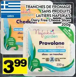 Supermarché PA TRANCHES DE FROMAGE SANS PRODUITS LAITIERS NAFSIKA'S | Dairy Free Cheese Slices offer