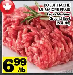 Supermarché PA BOEUF HACHÉ MI-MAIGRE FRAIS | Fresh Medium Ground Beef offer