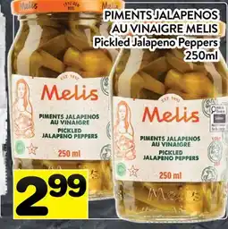 Supermarché PA PIMENTS JALAPENOS AU VINAIGRE MELIS | Pickled Jalapeno Peppers offer