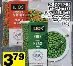 Supermarché PA POIS OU POIS ET CAROTTES SURGELÉS ILIOS | Frozen Peas or Peas and Carrots offer