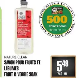 Marches Tau SAVON POUR FRUITS ET LÉGUMES NATURE CLEAN offer