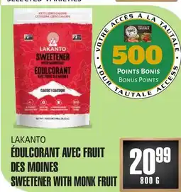 Marches Tau ÉDULCORANT AVEC FRUIT DES MOINES LAKANTO offer