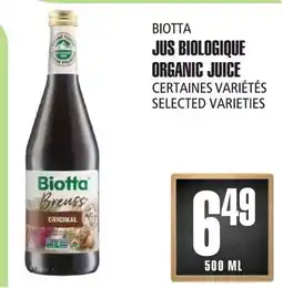 Marches Tau JUS BIOLOGIQUE BIOTTA offer
