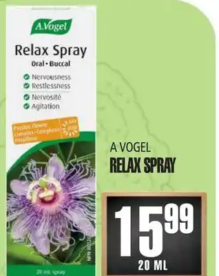 Marches Tau RELAXSPRAY A VOGEL offer