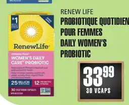 Marches Tau PROBIOTIQUE QUOTIDIEN POUR FEMMES RENEW LIFE offer