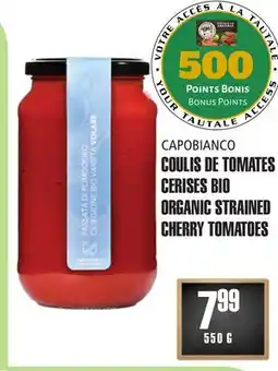 Marches Tau COULIS DE TOMATES CERISES BIO CAPOBIANCO offer