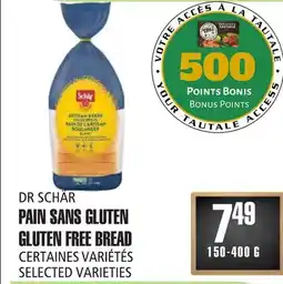 Marches Tau PAIN SANS GLUTEN DR SCHAR offer