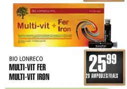 Marches Tau MULTI-VIT FER BIO LONRECO offer
