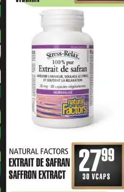 Marches Tau EXTRAIT DE SAFRAN NATURAL FACTORS offer