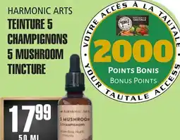 Marches Tau TEINTURE 5 CHAMPIGNONS HARMONIC ARTS offer