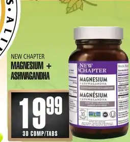 Marches Tau MAGNESIUM + ASHWAGANDHA NEW CHAPTER offer