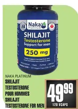 Marches Tau SHILAJIT TESTOSTERONE POUR HOMMES NAKA PLATINUM offer