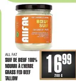 Marches Tau SUIF DE BŒUF 100% NOURRI À L'HERBE ALL FAT offer