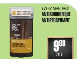 Marches Tau ANTISUDORIFIQUE EVERY MAN JACK offer