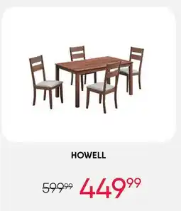 Meubles RD Rectangular Dining Table with 4 Chairs - Beige offer
