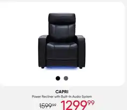 Meubles RD Power Recliner with Built-In Audio System offer