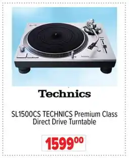 2001 Audio Video SL1500CS TECHNICS Premium Class Direct Drive Turntable offer