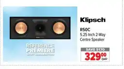 2001 Audio Video R50C Klipsch 5.25 Inch 2-Way Centre Speaker offer