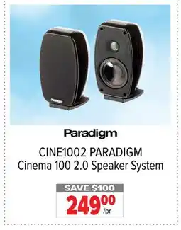 2001 Audio Video CINE1002 PARADIGM Cinema 100 2.0 Speaker System offer