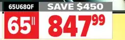 2001 Audio Video 65U68QF 65 HISENSE MINI-LED 144HZ offer