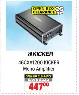 2001 Audio Video 46CXA1200 KICKER Mono Amplifier offer