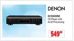 2001 Audio Video DCD600NE Denon CD Player with AL32 Processing offer
