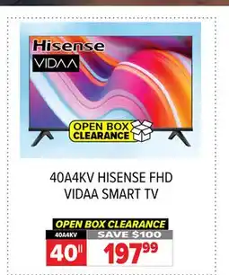 2001 Audio Video HISENSE 40 FHD VIDAA SMART TV offer