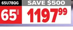 2001 Audio Video HISENSE 65 MINI-LED PRO 165HZ offer