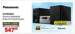 2001 Audio Video SCPMX800 Panasonic Premium Audiophile Hi Res Hi-Fi Sound System offer