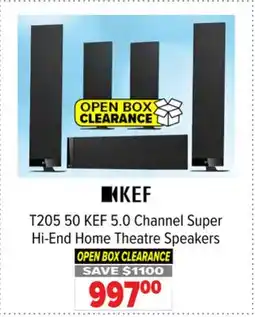 2001 Audio Video KEF T205 50 KEF 5.0 Channel Super offer