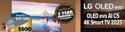 2001 Audio Video OLED65C5 LG 65 OLED evo AI C5 4K Smart TV 2025 offer