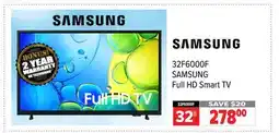 2001 Audio Video 32F6000F SAMSUNG 32 Full HD Smart TV offer