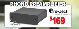 2001 Audio Video PHONOBOX Pro-Ject AUDIO SYSTEMS PHONO PREAMPLIFIER offer