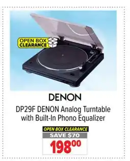 2001 Audio Video DP29F DENON Analog Turntable with Built-In Phono Equalizer offer