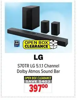 2001 Audio Video S70TR LG 5.1.1 Channel Dolby Atmos Sound Bar offer
