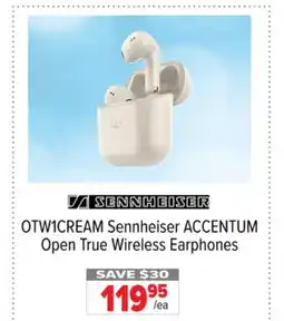 2001 Audio Video OTW1CREAM Sennheiser ACCENTUM Open True Wireless Earphones offer