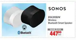 2001 Audio Video ERA300B/W SONOS Wireless Bluetooth Smart Speaker offer