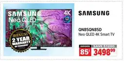 2001 Audio Video QN85QN85D Samsung 85 Neo QLED 4K Smart TV offer